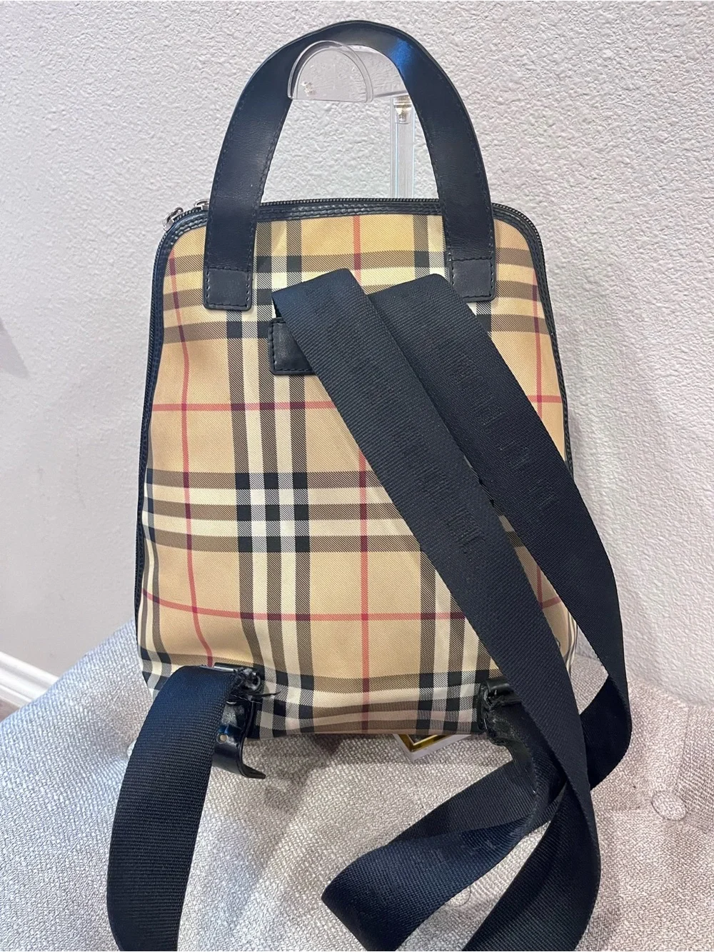 Burberry Nova Check Canvas Backpack